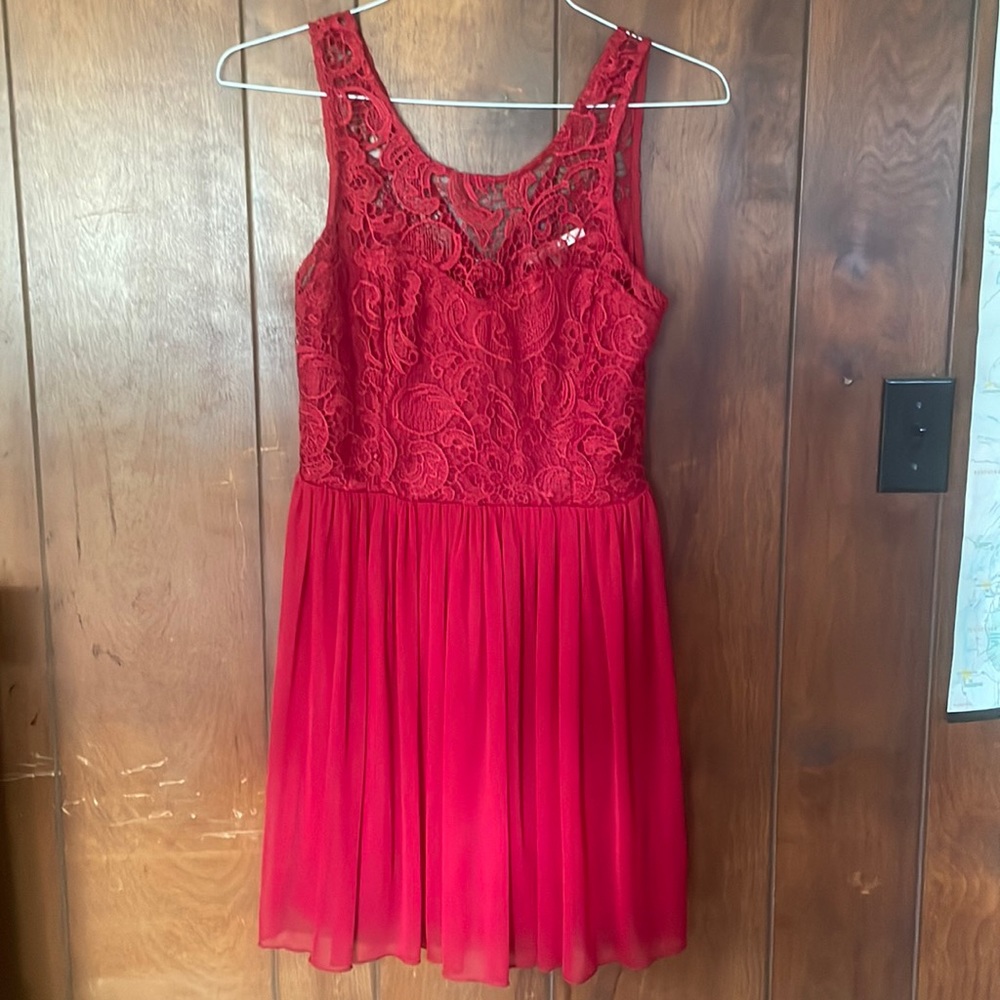 Miami Red Lace Dress